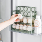 Organizador De Huevos Apilable 3 Niveles Nevera Cocina 30 Und