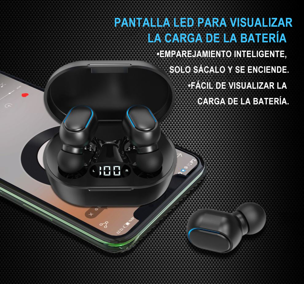 Audifonos Inalámbricos In Ear Manos Libres 1Horas De Batería