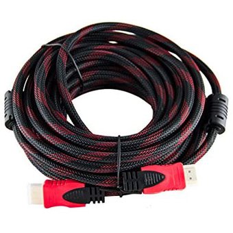 Cable Hdmi De 10 Mts Enmallado Doble Filtro Punta Dorada