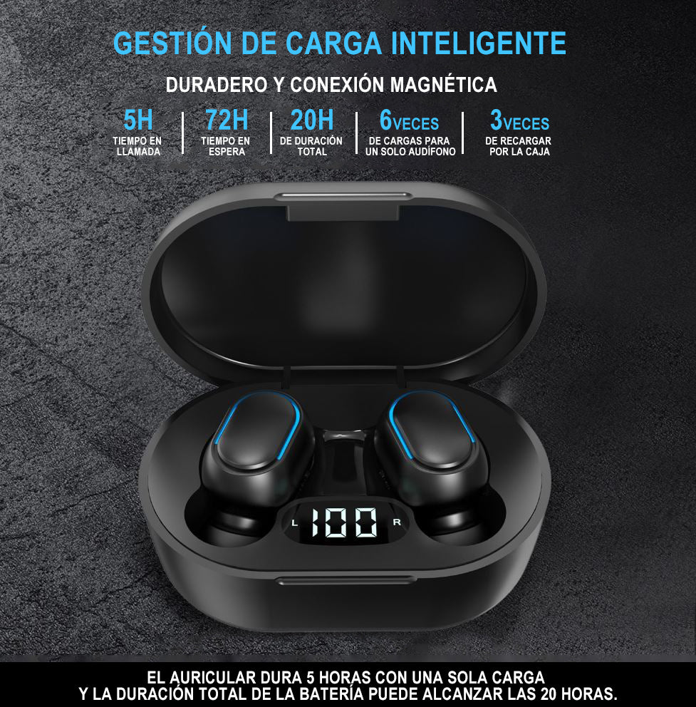 Audifonos Inalámbricos In Ear Manos Libres 1Horas De Batería