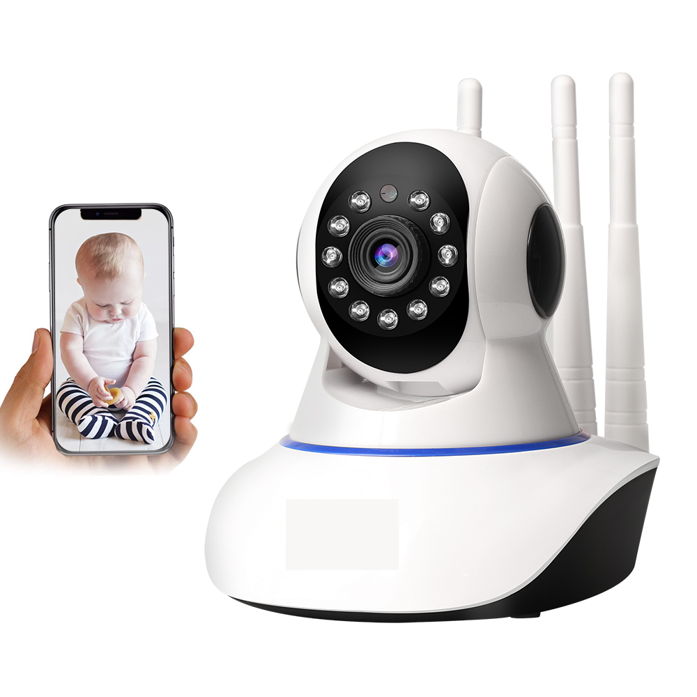 Camara De Seguridad Robótica De 3 Antenas Wifi Vision Nocturna