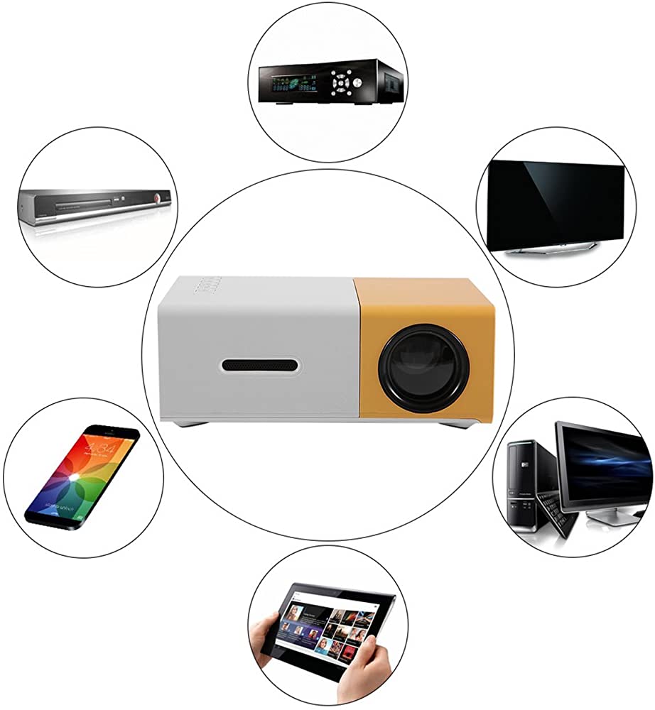 Video Beam Proyector Mini Led Hdmi Yg300 60 Pulgadas