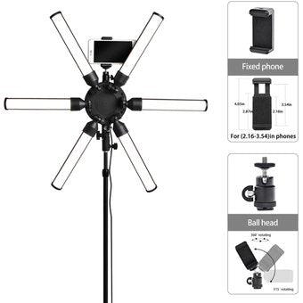 Luz Led Profesional Star Light Para Fotografía 3 Tonos