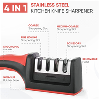 Thumbnail for Afilador De Cuchillos Pro Multifuncional Mango Ergonómico
