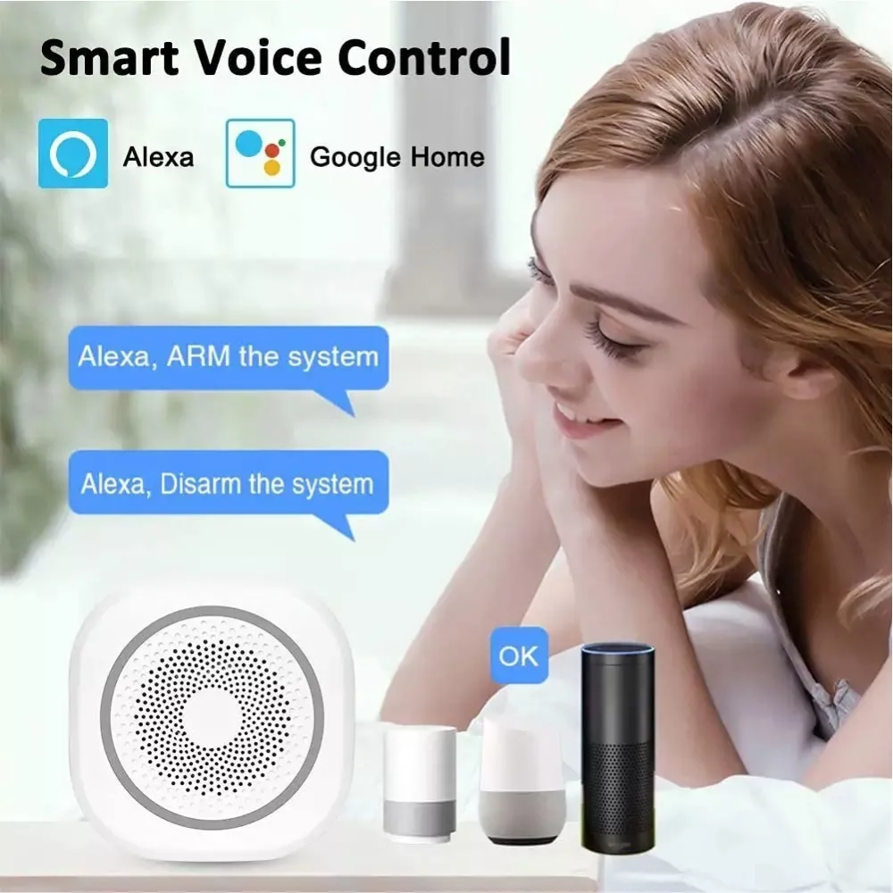 Alarma Inteligente Alexa Con Sensor De Puertas Y Ventanas