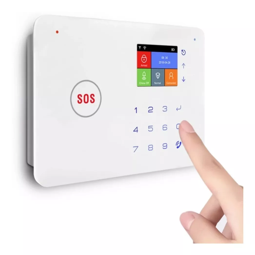 Alarma Wifi Inteligente Con Pantalla Y Sensores