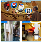 Alarma Wifi Inteligente Con Pantalla Y Sensores