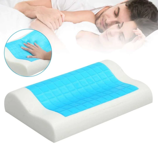 Almohada Ortopédica Tecnología Viscoelástica Infusión De Gel