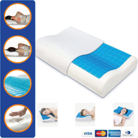 Almohada Ortopédica Tecnología Viscoelástica Infusión De Gel