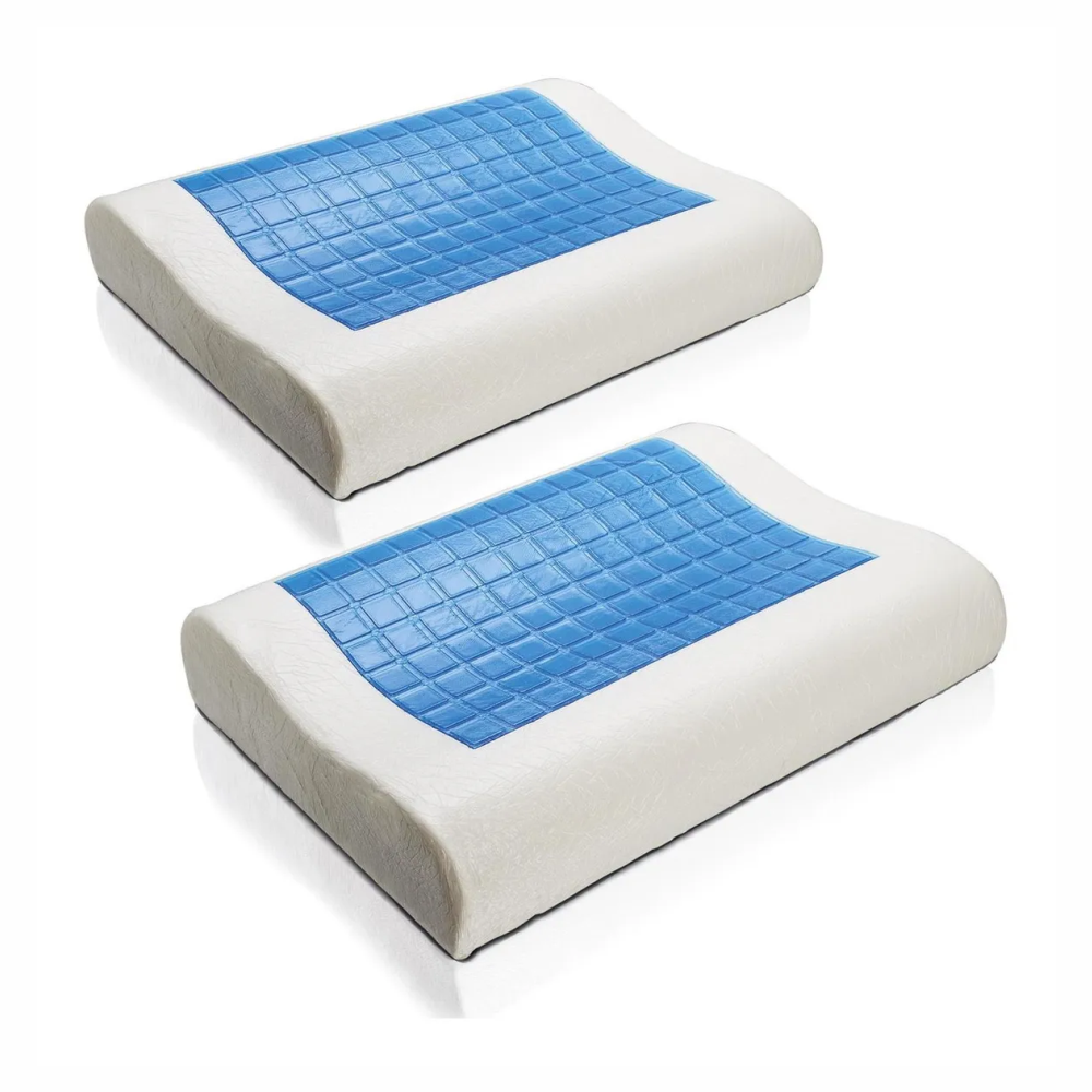 Almohada Ortopédica Tecnología Viscoelástica Infusión De Gel