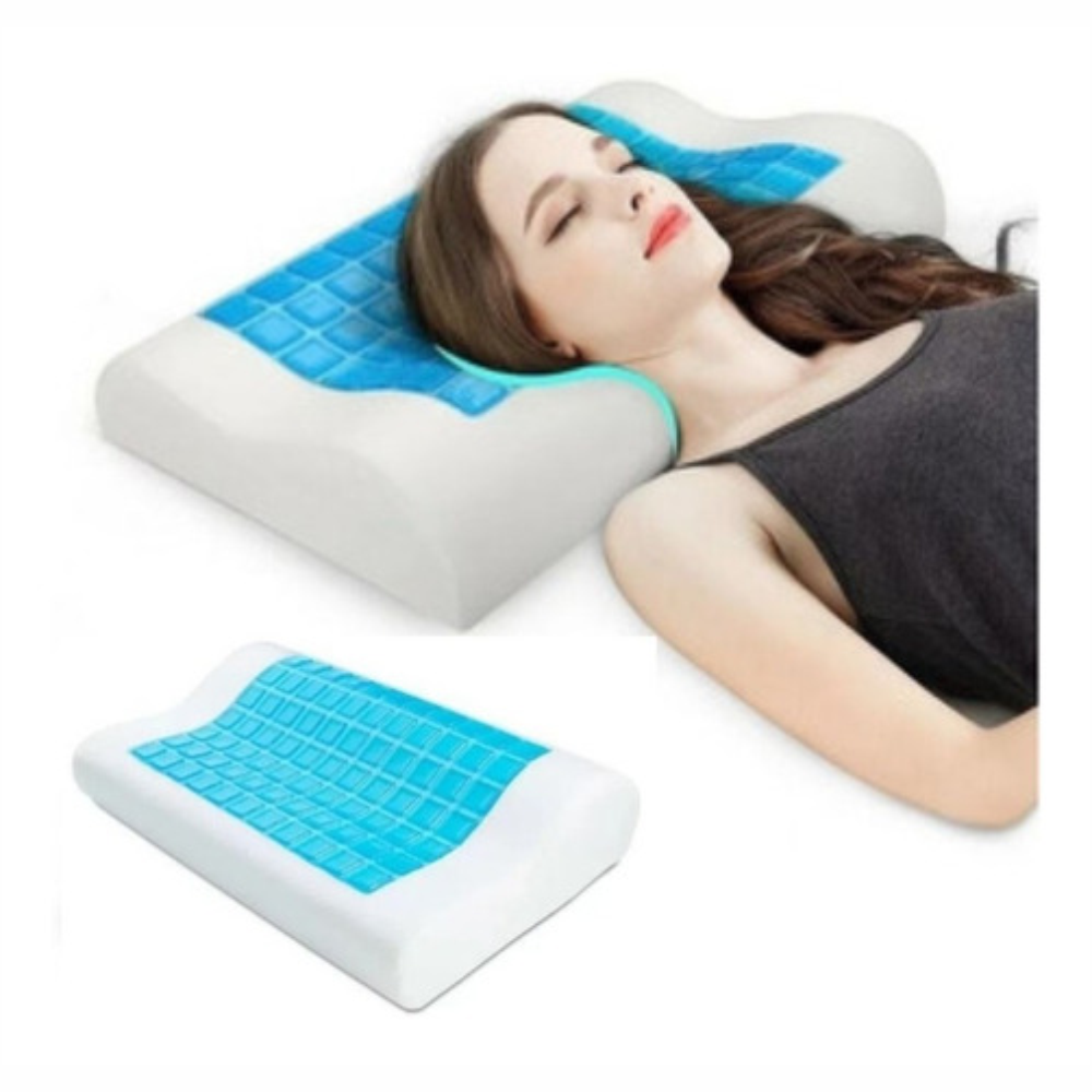 Almohada Ortopédica Tecnología Viscoelástica Infusión De Gel