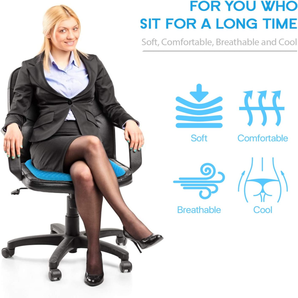 Cojín Almohada Para Silla Asiento En Silicona Ergonómico