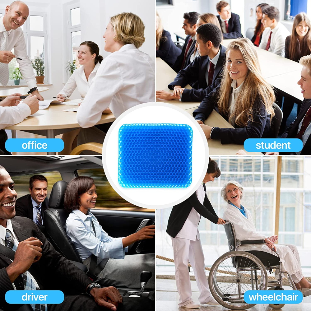 Cojín Almohada Para Silla Asiento En Silicona Ergonómico