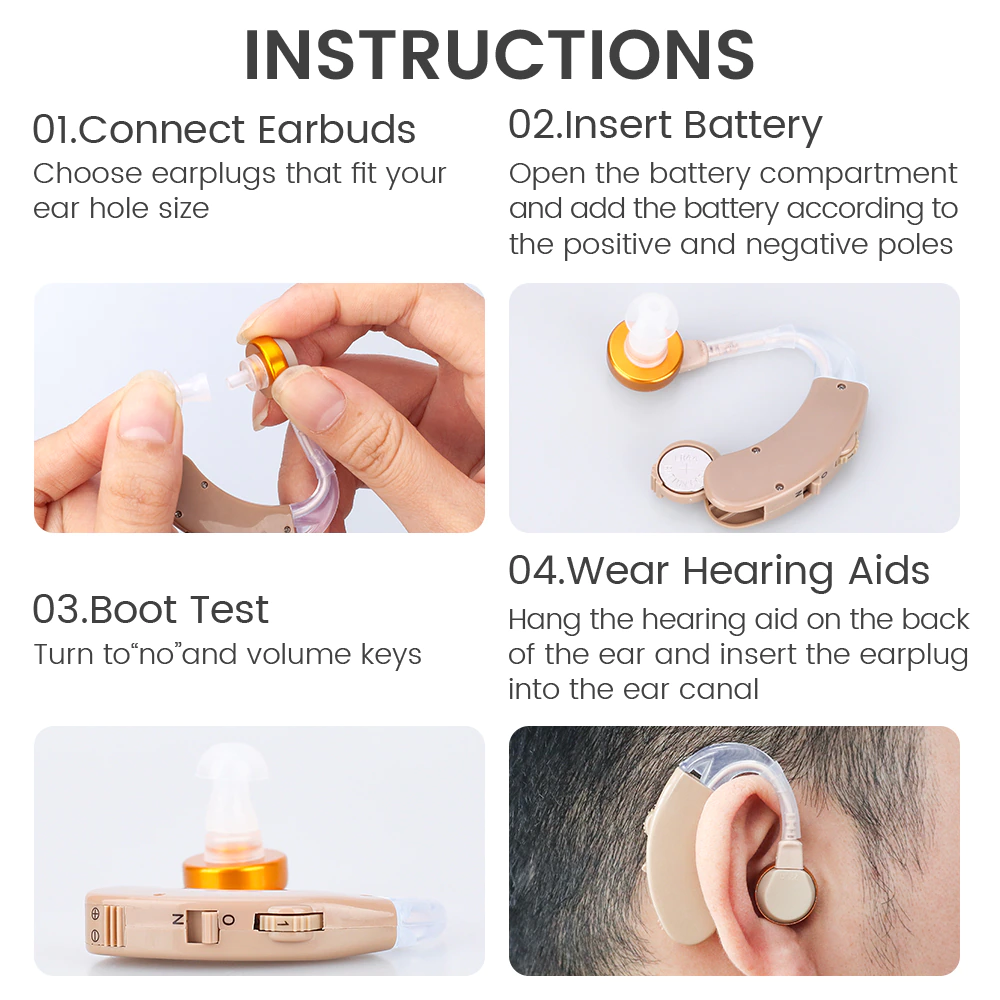 Audifono Para Sordos Amplificador De Audición