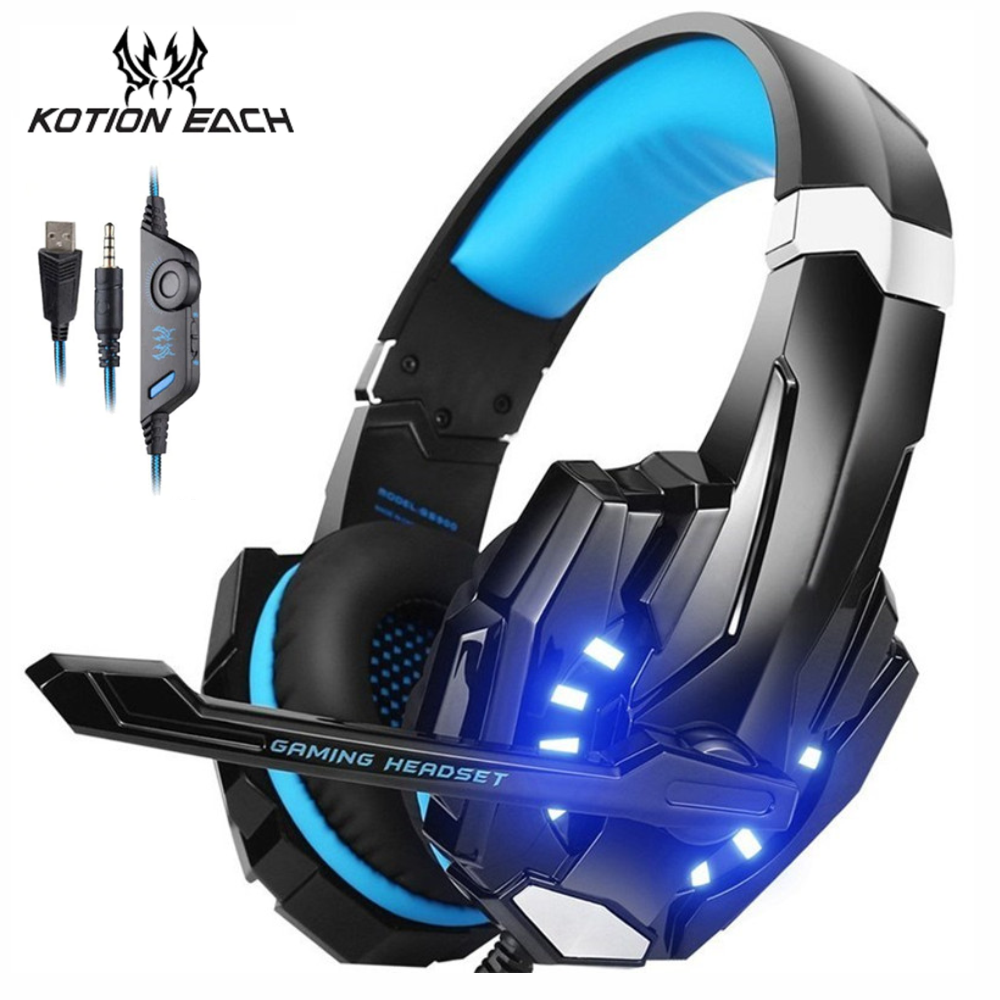 Audifonos Gamer G9000 Kotion Each Con Luces Led Play Pc Xbox