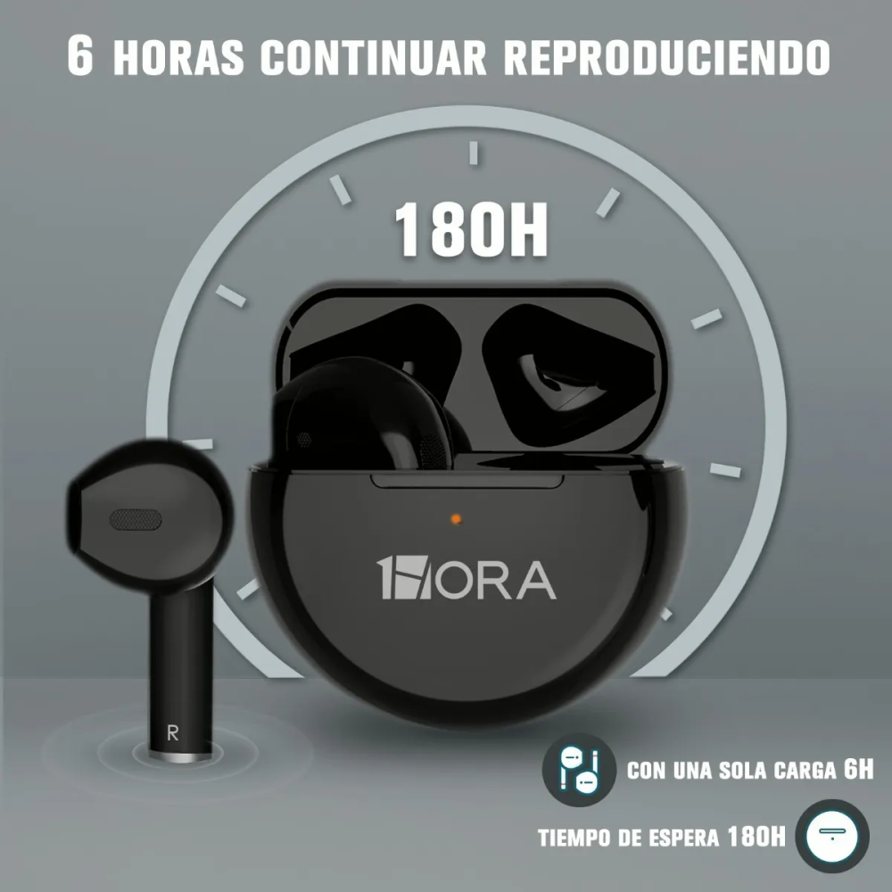 Audífonos In-ear Bluetooth Auriculares 6 Horas De Batería
