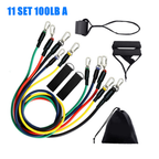 Bandas Elásticas Kit Tera tubos Set X5 Ejercicio TRX