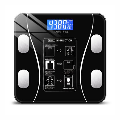 Bascula Inteligente Bluetooth Digital Vidrio Templado 12 Medidas