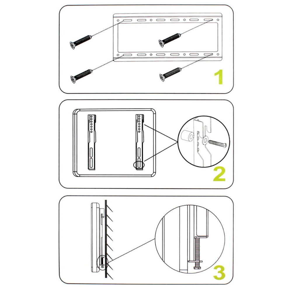 Soporte Tv Pared Fijo 14 - 42 Pulgadas Resistente Ajustable