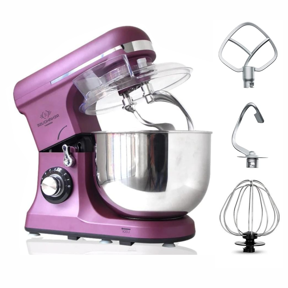 Batidora De Pedestal 7 Litros Trabajo Pesado 650w Bowl Acero