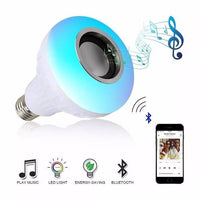 Thumbnail for Bombillo Led Multicolor Rgb Con Parlante Bluetooth + Control