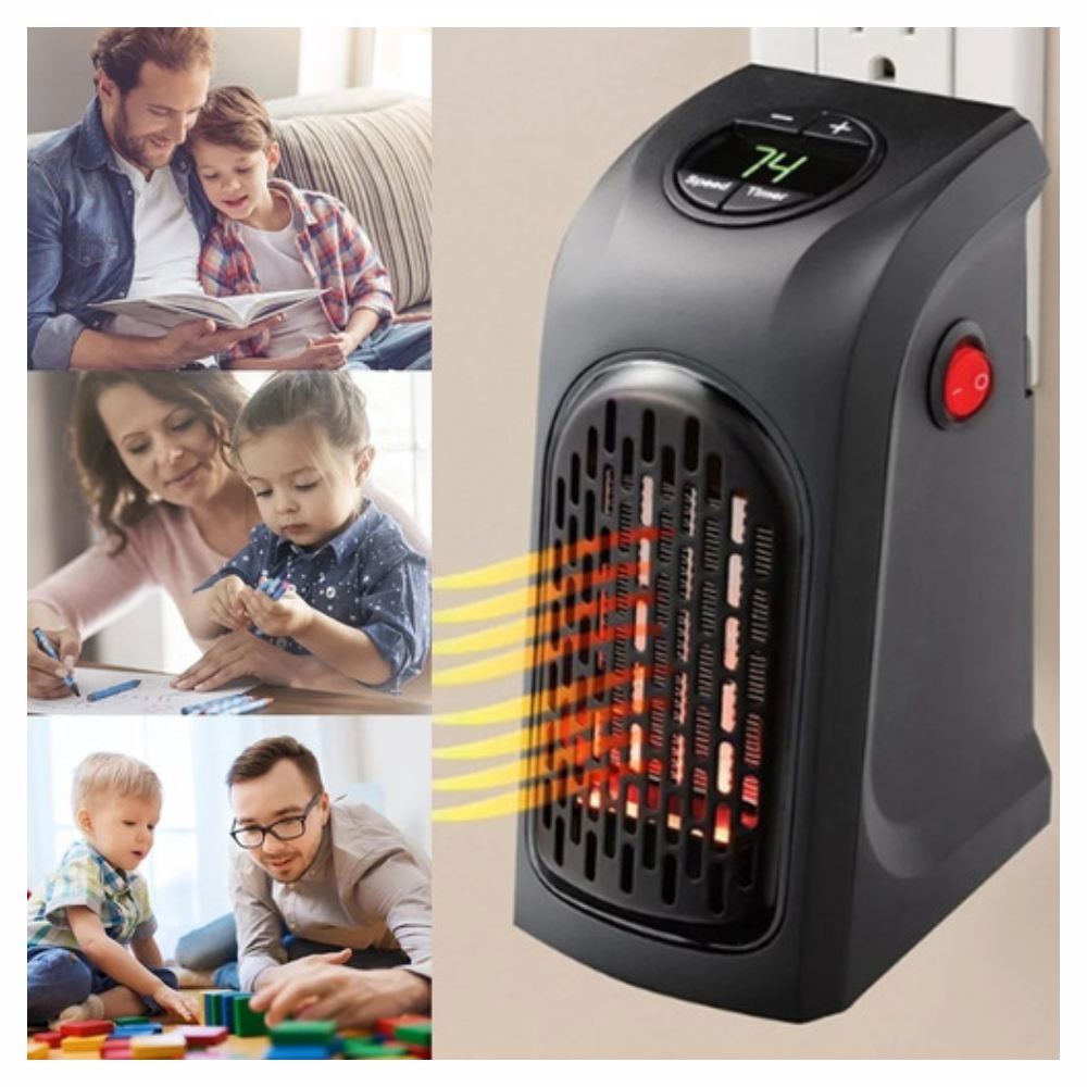 Calentador Ambiente Portátil Handy Heater Calefacción Automático