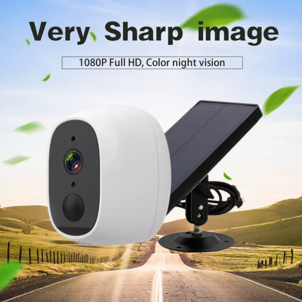 Cámara De Seguridad Wifi Con Panel Solar Ptz Exteriores