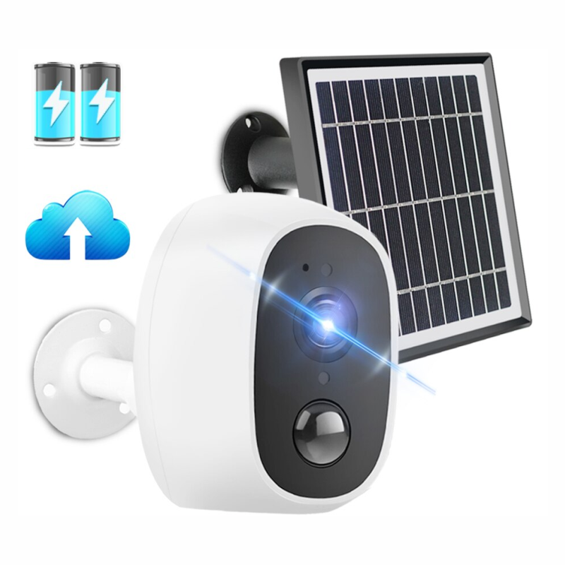 Cámara De Seguridad Wifi Con Panel Solar Ptz Exteriores