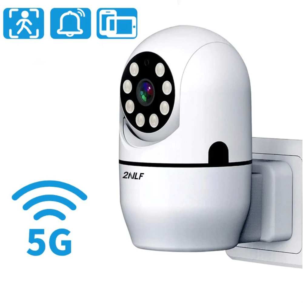 Cámara De Seguridad Wifi Robótica 5g Directo A La Toma 110v