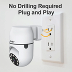 Cámara De Seguridad Wifi Robótica 5g Directo A La Toma 110v