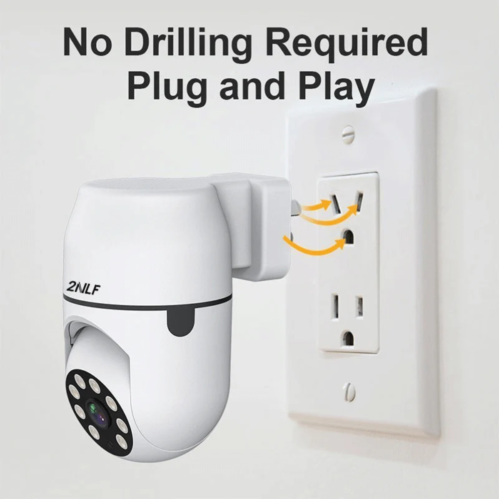 Cámara De Seguridad Wifi Robótica 5g Directo A La Toma 110v