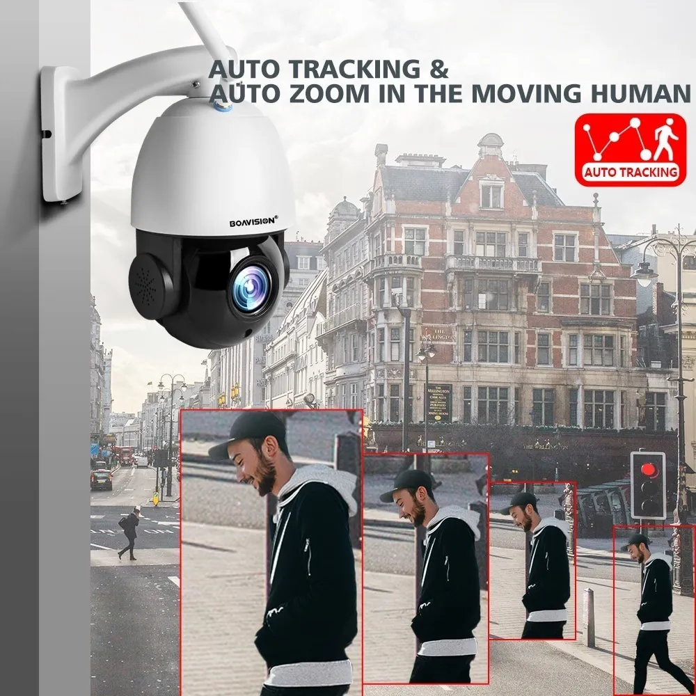 Cámara De Seguridad Ptz Zoom 30x Reconocimiento Facial Ip66