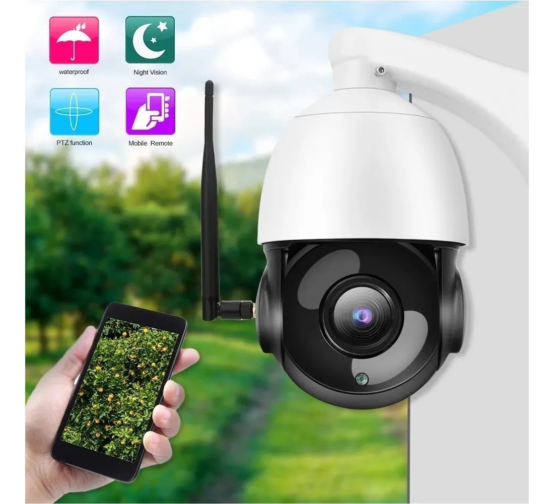 Cámara De Seguridad Ptz Zoom 30x Reconocimiento Facial Ip66