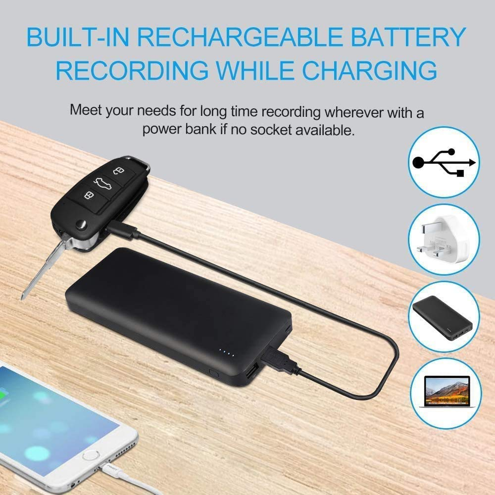 Camara Espia Tipo Llavero De Carro Full Hd Vision Nocturna