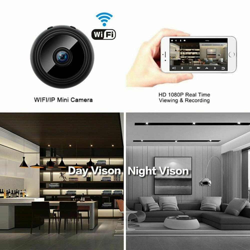 Camara Mini Espia Ip Wifi Monitoreo En Tiempo Real Microfono A9