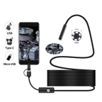 Cámara Endoscopio Para Celular Y Pc Usb Android 6 Led 5 Mts