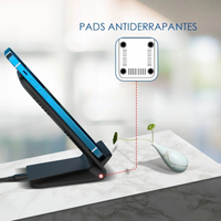 Thumbnail for Cargador Carga Rápida Inalámbrico Base De Celular Iq Gar157