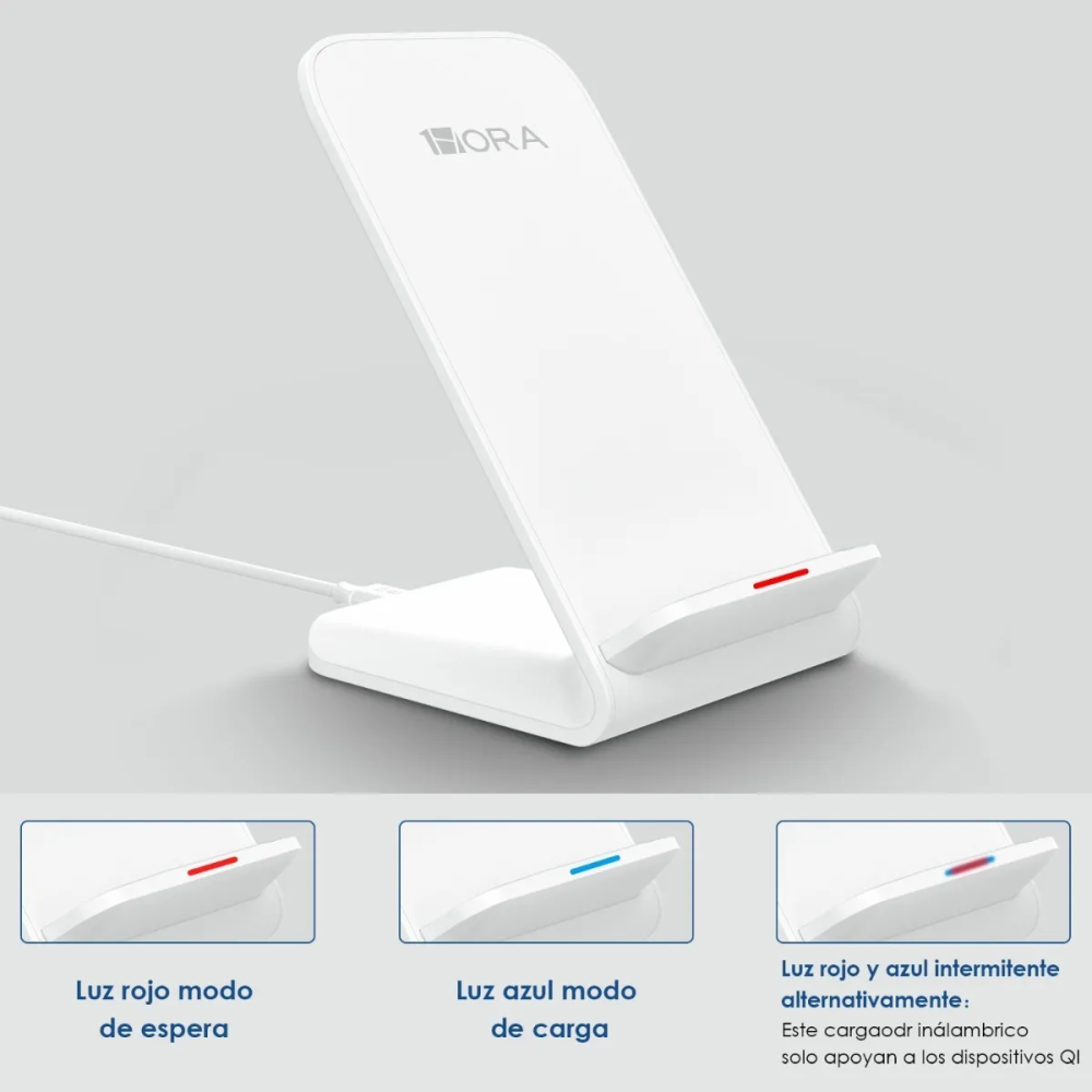 Cargador Carga Rápida Inalámbrico Base De Celular Iq Gar157