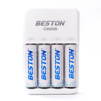 Thumbnail for Cargador De Pilas Doble A Con 4 Pilas Beston