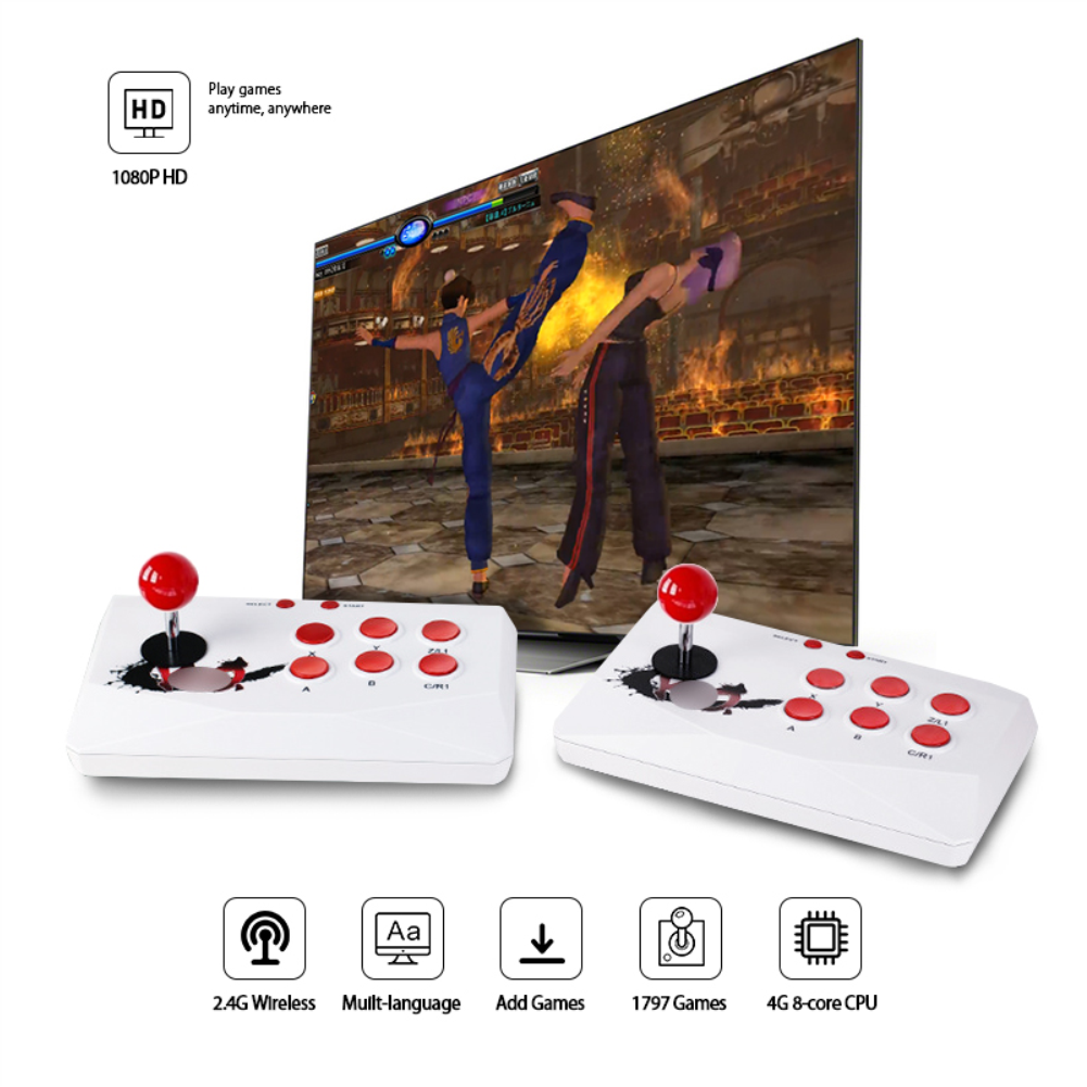 Consola Portatil Arcade Inalambrica 2 Jugadores X6 HD