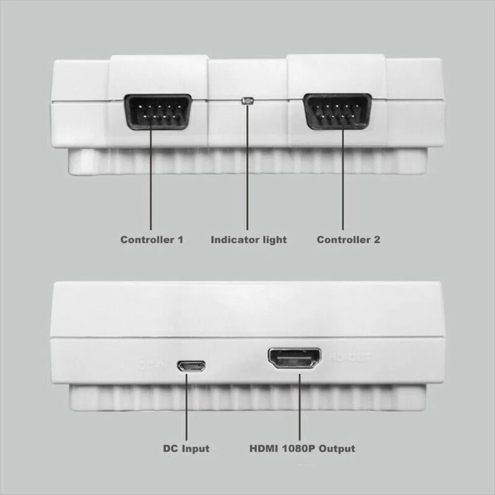 Consola De Videojuegos 821 Juegos Retro Portátil Hd Hdmi Nes Sfc