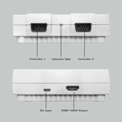 Consola De Videojuegos 821 Juegos Retro Portátil Hd Hdmi Nes Sfc