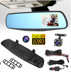 Espejo Retrovisor Con Doble Cámara Retro y Frontal