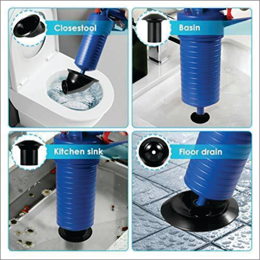 Destapa Cañerías Sanitarios Inodoro De Bomba Presión De Aire