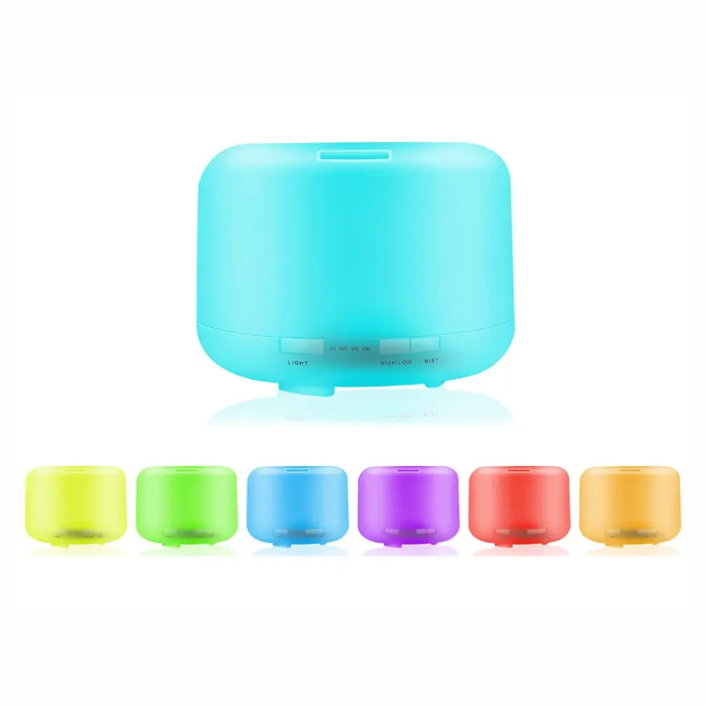 Humidificador Difusor De Aromas Led 7 Colores 500ml + Esencia