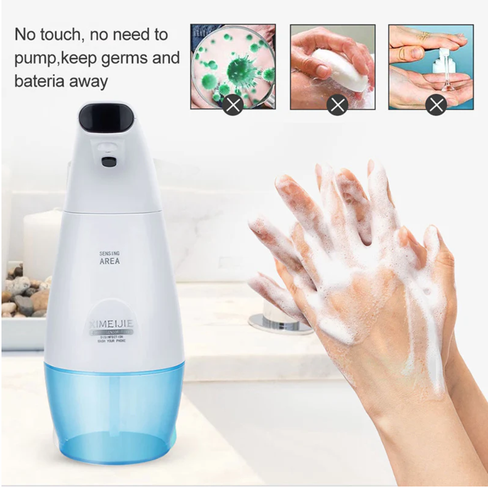 Dispensador De Jabón Gel 240 330ml Automático Sensor Blanco