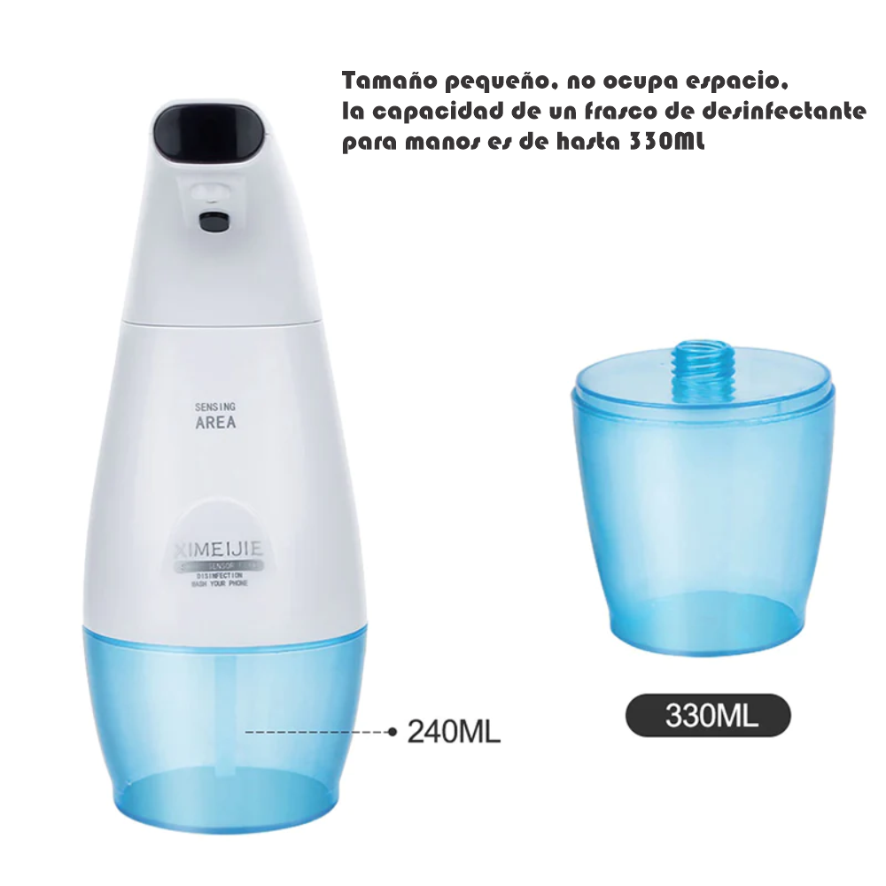 Dispensador De Jabón Gel 240 330ml Automático Sensor Blanco