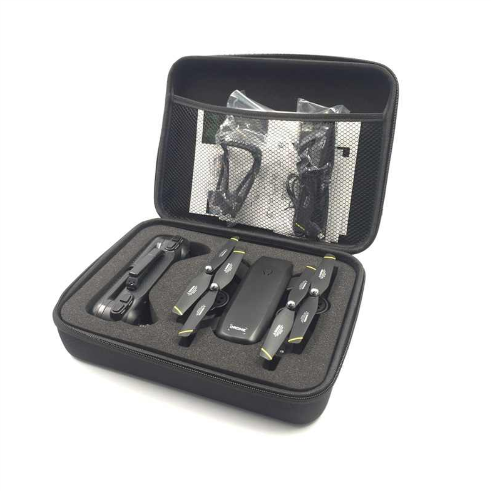 Drone Plegable Wifi Doble Camara Doble Bateria + Estuche