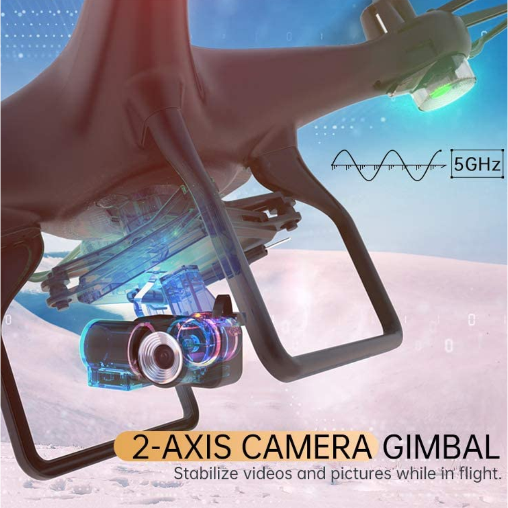 Drone Profesional Gps Wifi Sp600n Gimbal 2k + Maleta
