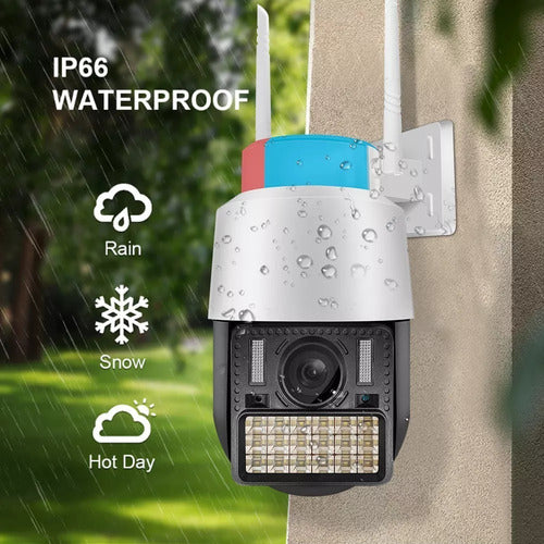 Cámara De Seguridad V380 Pro Wifi Ptz C166-h Para Exterior